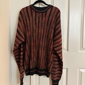 Vintage Protégé Collection 3D Knit Sweater - Coogi Style - Men M - Made in USA